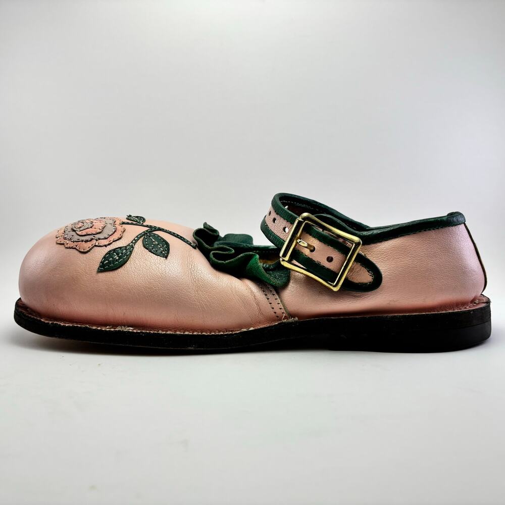 WAYNE & MARTY SCOTT Professional Vintage Custom Womens Pink Clown Shoes Size 7-8 - Picture 4 of 12